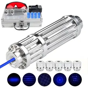 Advanced Blue Beam Flashlight – High Intensity, Long Distance, Optical Zoom,