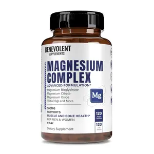 Magnesium Complex 500 mg (120 Veggie Caps) - Healthcare Dietary Supplement