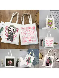 Melanie Martinez Portal Shopping Bag Women Handbag Shoulder Ladies Shopper Canvas Large Capacity School Tote Bag