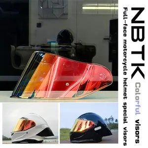 Nbtk Motorcycle Helmet Visor, Universal Day & Night Use, Sun Protection Goggles, Full-Face Helmet Special Visors, 1 Piece