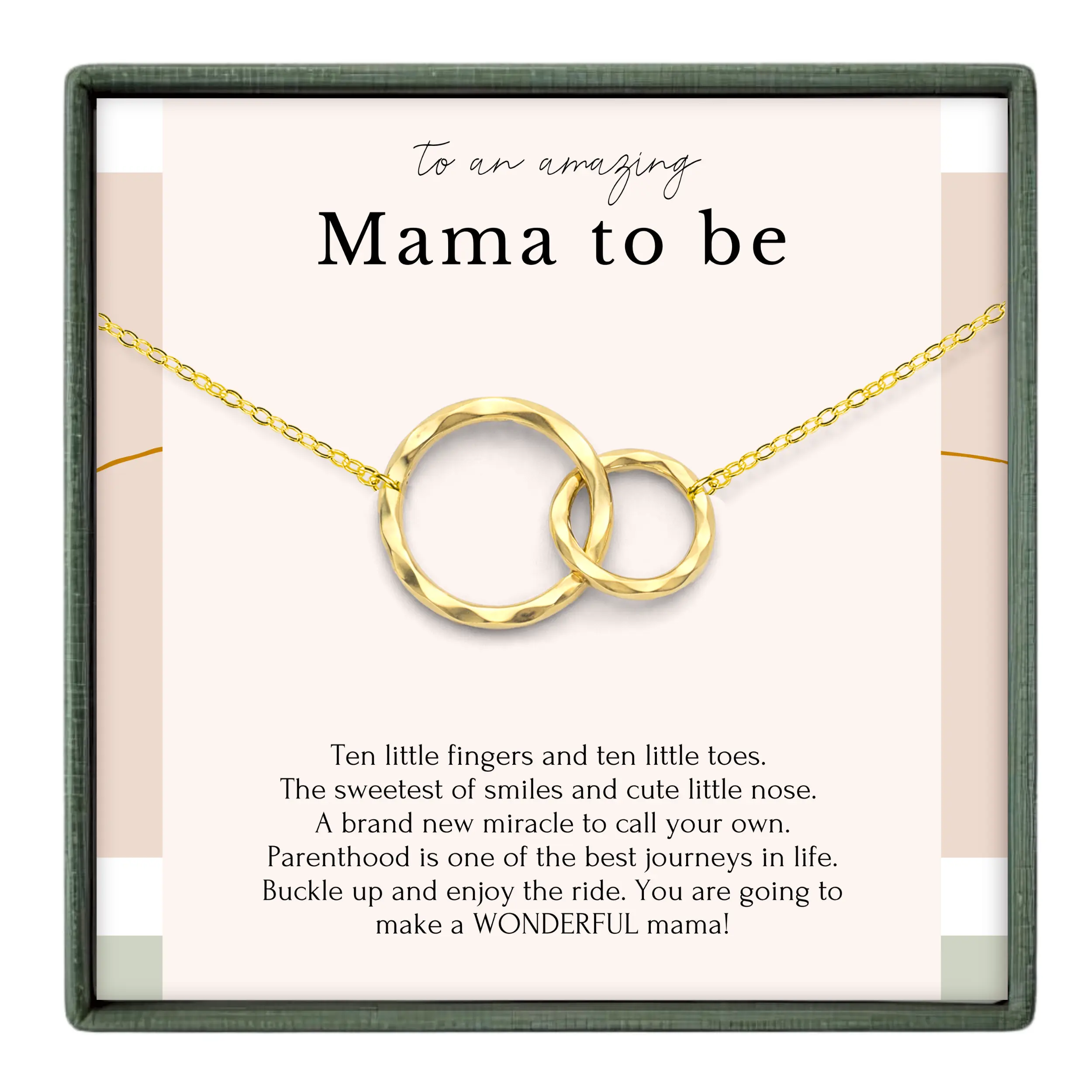 New Mom Necklace – First Time Pregnancy Gift for Her