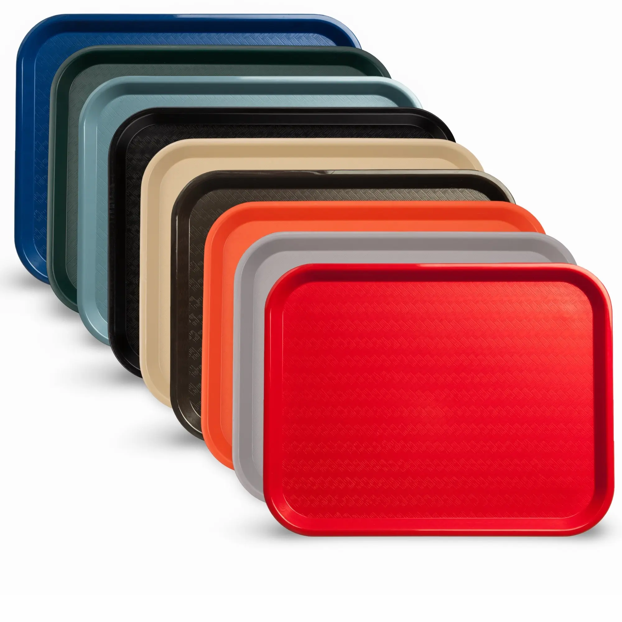 Carlisle School Cafeteria Tray 18 x 14 Inch Non-Compartment Durable Tray, 9 Color Options