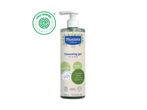 Organic cleansing gel with olive oil and aloe