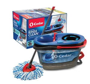 O-Cedar RinseClean Clean Water Spin Mop and Bucket System | Clean with Clean Water | Removes 99% of Bacteria
