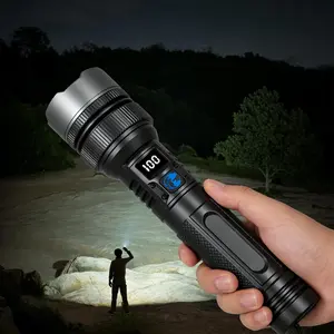 【2026 New】Flashlight LED, 2200 Lumens, Rechargeable, Zoomable, LED Digital Display, Magnetic Mount & Output Port, 7 Lighting Modes, Ultra-Powerful LED Flashlight for Camping/Hiking/Emergency dealsforyoudays