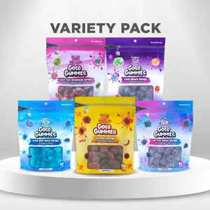 Goso Gummies Sweet Sour & Spicy Viral Gusher Bombs - Variety 5-Pack - 30 Ounce Bundle - Viral Gushers