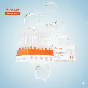 ANECOES Ultra-Hydrating Hyaluronic Acid Serum Tubes - 30 Single-Use Vials for Deep & Long-Lasting Moisture | Soothes, Plumps, and Creates Glass Glow Skin | Ideal for All Skin Types, Especially Dehydrated Skin (1.5ml each)