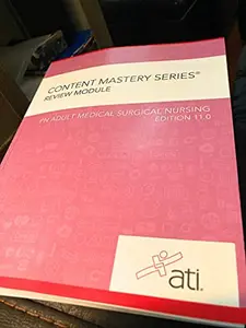 USED Book - Content Mastery Series, Review Module, PN Adult Medical Surgical Nursing, Edition 11.0, c. 2020 by ATI NURSING (Paperback) - English