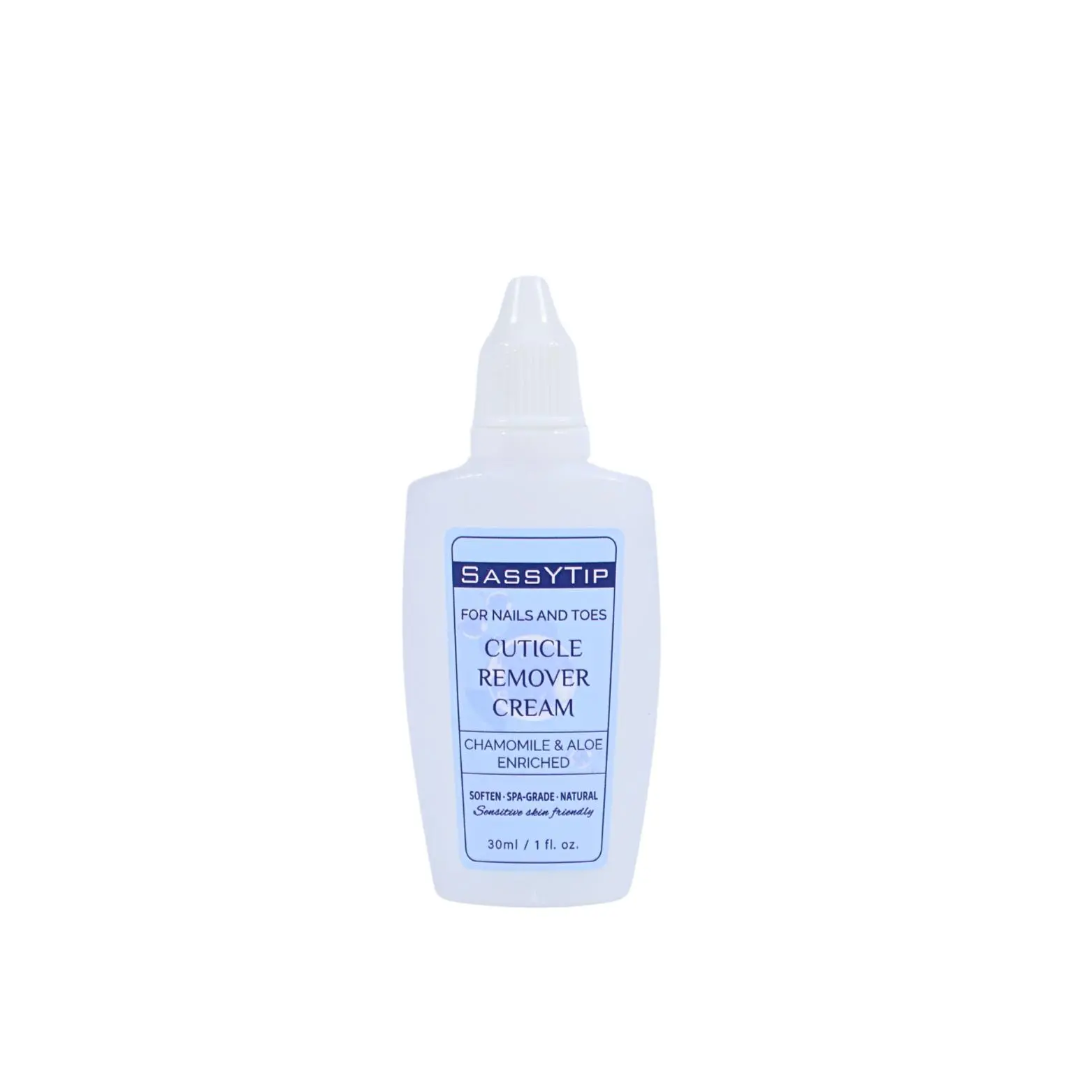Sassytip Nail Care Cuticle Remover Liquid - Coconut-Infused, Gel, Nourishing, Hydrating, Gentle, Lightweight Spa-Grade Formula with Chamomile, Aloe, Natural Oil for Nails & Toes Moisturizing & Repair, 30ml, Manicure-Ready