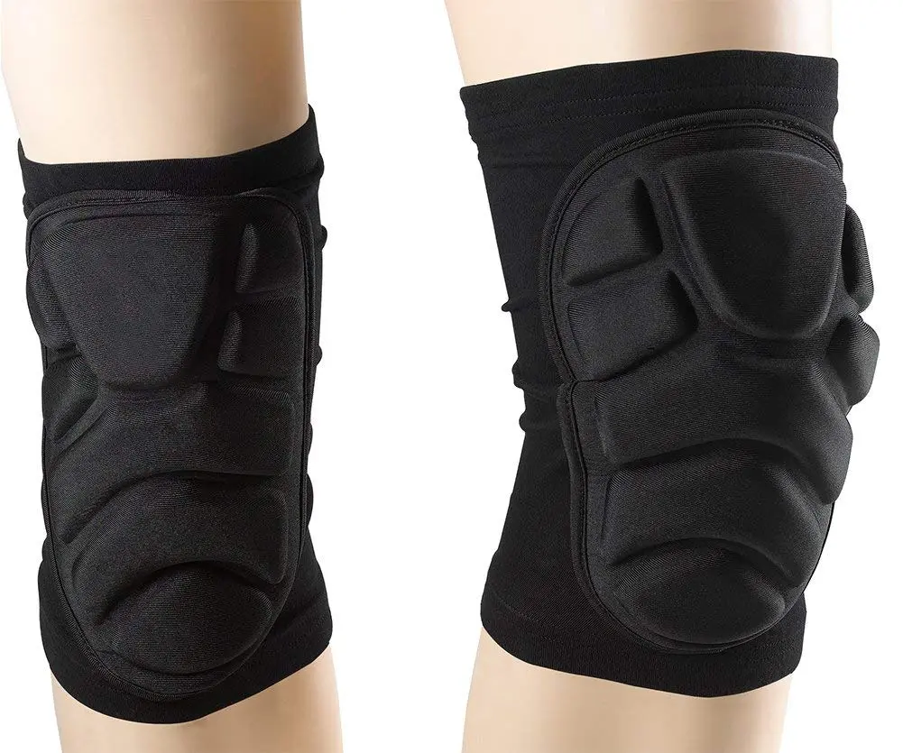 Knee Pads - Breathable Soft Lightweight Unisex Padded for Skiing Skating Snowboarding with 2 Attributes Feature Sports Gear Extended Wear Versatile Solution