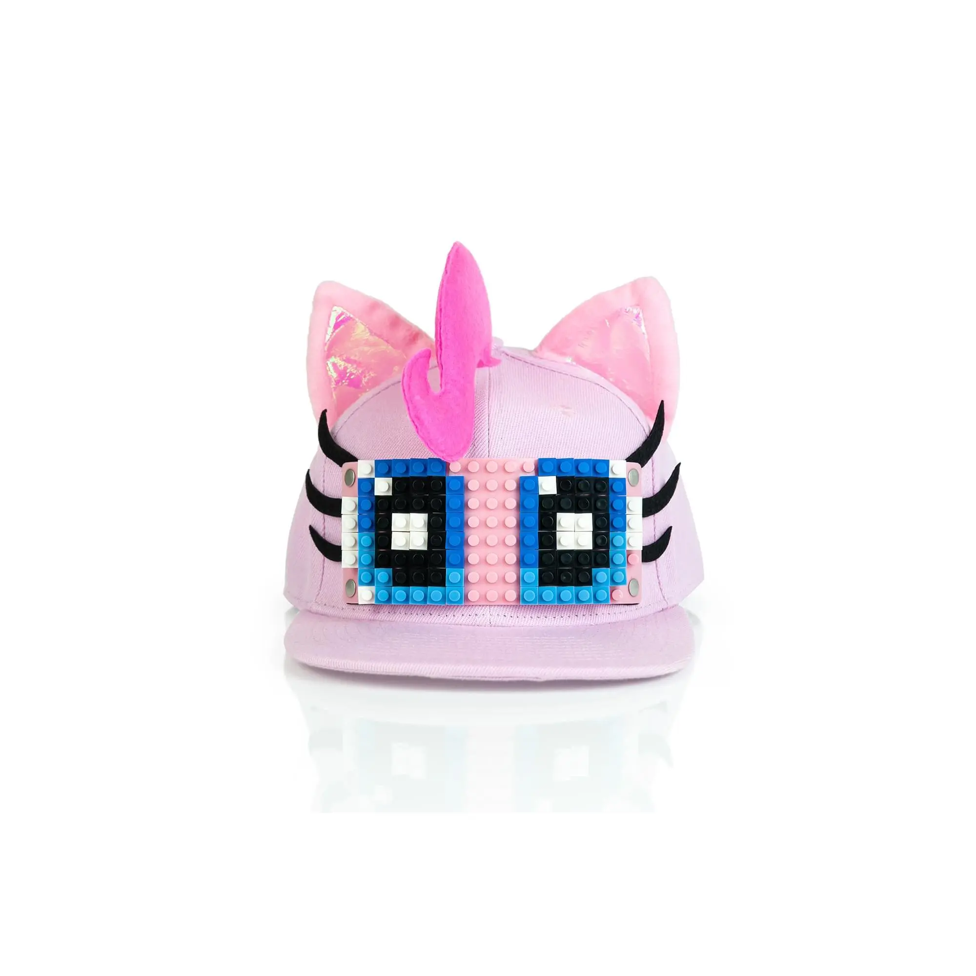 My Little Pony Pinkie Pie Adjustable Snapback Hat for Girls - Compatible with Major Brick Systems, Cartoon Character Display Hat, Costuming Accessory