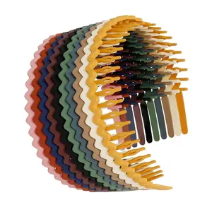 Plastic Hair Bands with Teeth, 10 Packs Thin Headbands for Women Girls Teens, Non Slip Hair Comb Head Bands Hair Accessories