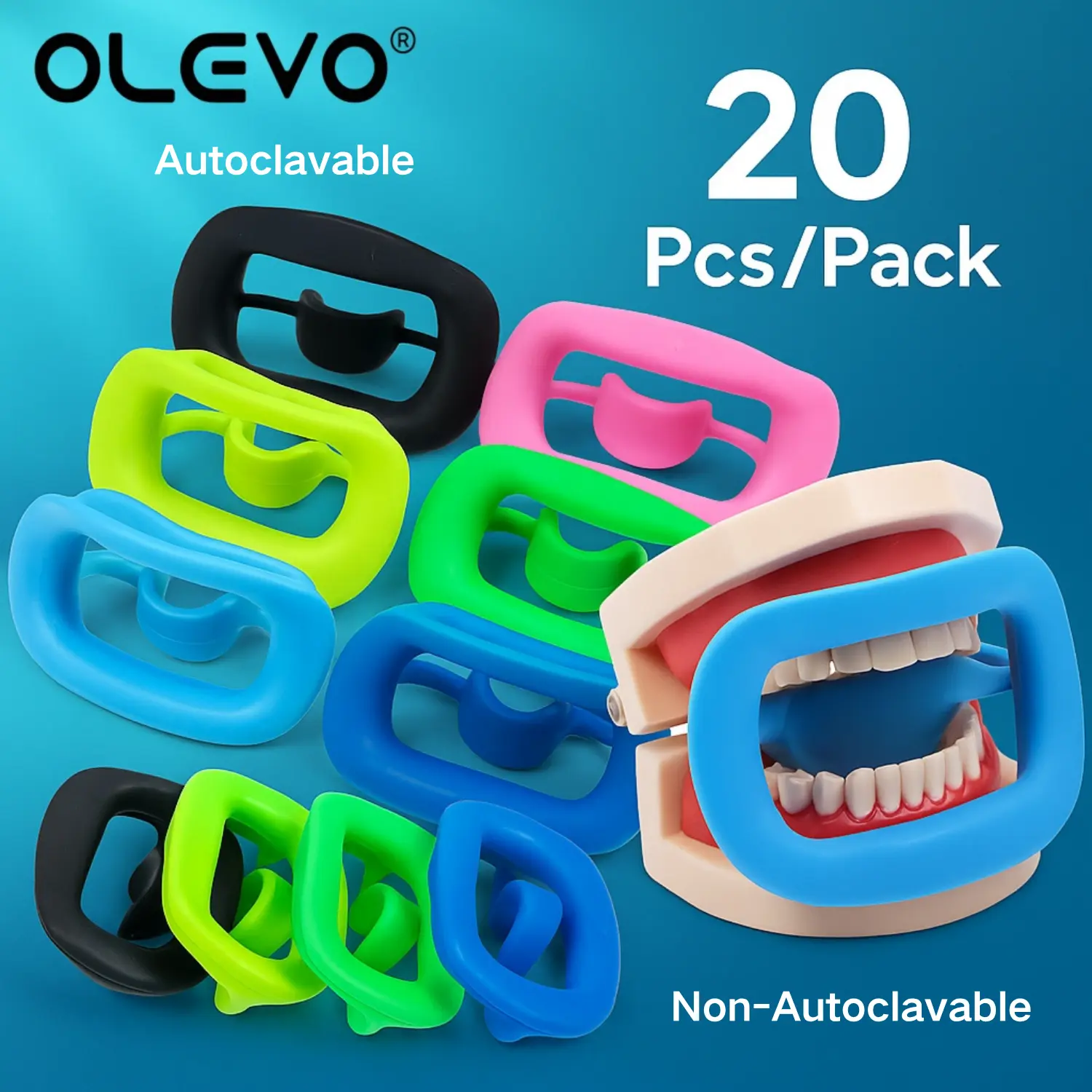 20pcs Dental Mouth Opener Soft Silicone Orthodontic Cheek Retractor High Temperature 3d Mouth Opener Dentist Consumable