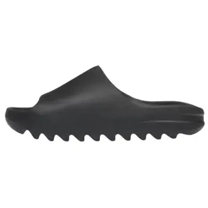 YEEZY YS 01 Round-Toe Flat Sandals Unisex Black Comfortable Footwear for Everyday Wear - Shoe