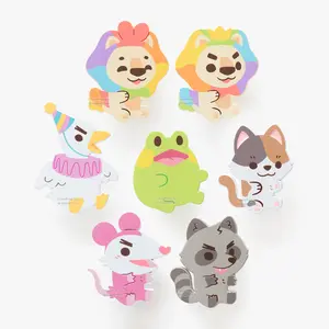 Plushie Original Character Dyed Enamel Pins