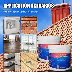 Invisible Waterproof Sealant, 70 oz - Strong Water-Based Adhesive, Tile Grout, for Walls, Windowsills, Roofs, Bathrooms, Indoor and Outdoor Repair, Leak Sealing, Crack Filling, Gap Filler, Coating