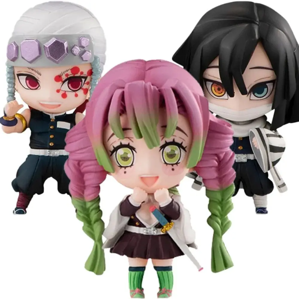 5cm Anime Figure Kanroji Mitsuri Uzui Tengen Obanai Figure Action Figures Pvc Statue Collection Model Toys Gifts