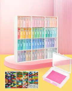 60pcs Diamond Art Storage Containers Trays ＆ Stand