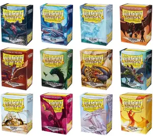 Arcane Tinmen Dragon Shield AT-10001 Polypropylene Matte & Glossy Finish Trading Card Sleeves 100 Count Archival Safe Toploaders for Card Collectors