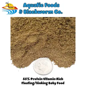 55% Protein Vitamin Rich Fry & Baby Growth Fine Powdered Food for All Community Tropical Fish, Baby Cichlids, Bettas, Tetras, Guppies, Goldfish