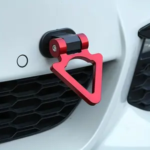Triangle Car Tow Hook Decoration, Fashion Personalized Design, Universal Bumper Sticker, Easy to Stick Car Decor Accessories