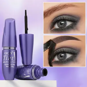 Peel-Off Eyebrow Tint, Semi-Permanent Brow Gel, Waterproof Sweatproof, Long-Lasting Non-Fading, Natural Black Brown Shades, Wild Brow Makeup