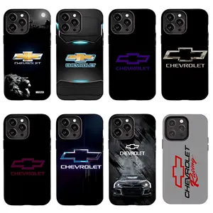 Chevrolet Logo Phone Case Set, 8 Designs Chevy Car Aesthetic Covers for iPhone17 ProMax /16/15/14/13/12/11 Plus for Samsung phones, suitable for both men and women,  Perfect Gift for Women Men.A gift for the fans, Gift for Chevrolet Owners & Car Lovers ti