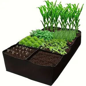 8-grid Garden Planting Box, Reusable Indoor & Outdoor Gardening Vegetable & Flower Planting Box, Garden Planting Tool for Balcony, Roof Or Yard, Planter Pots, Outdoor Planting Boxes