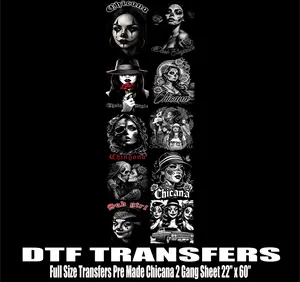Chicana 2 Gangsheet | DTF Heat Transfer