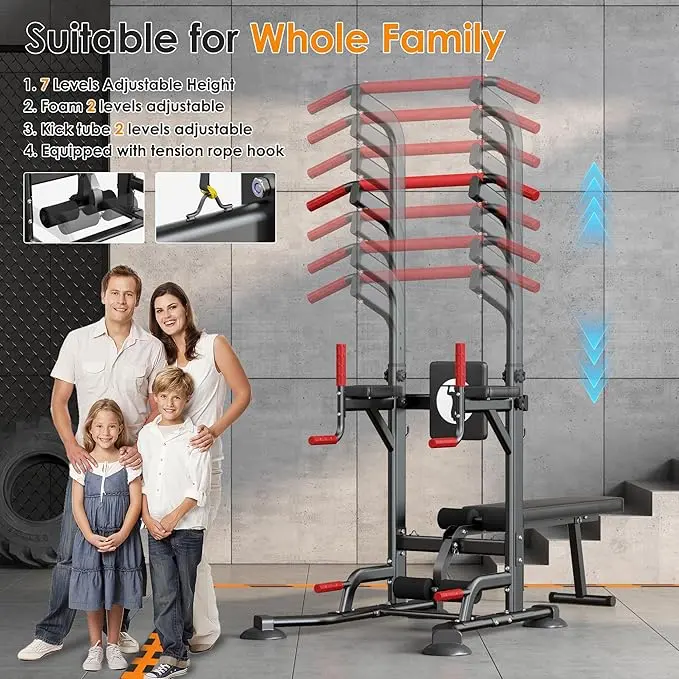 Nicole Selection Multi-Function Power Tower - Adjustable Pull Up