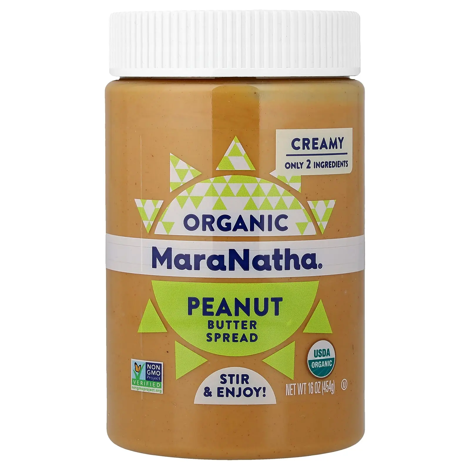MaraNatha Organic Peanut Butter Spread, Creamy, 16 oz (454 g)