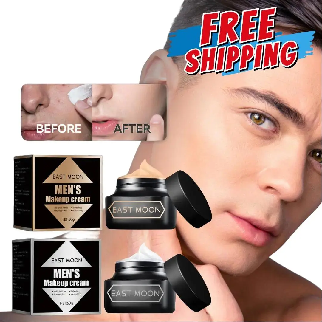 Men's Tinted Moisturizer with Oil Control, Lightweight Cream for a Natural Look and Matte Finish, 50g, Blend
