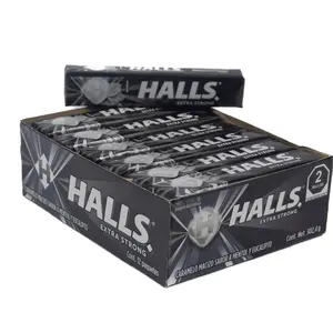 Halls mints black extra strong 12pcs
