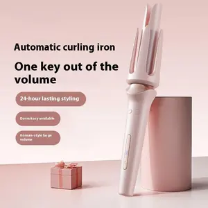 Adjustable Ceramic Hair Curling Iron, Lightweight Multifunctional Salon Styling Tool for Curly Hair, Adjustable Volumizing Curler, Thermal Hair Styler