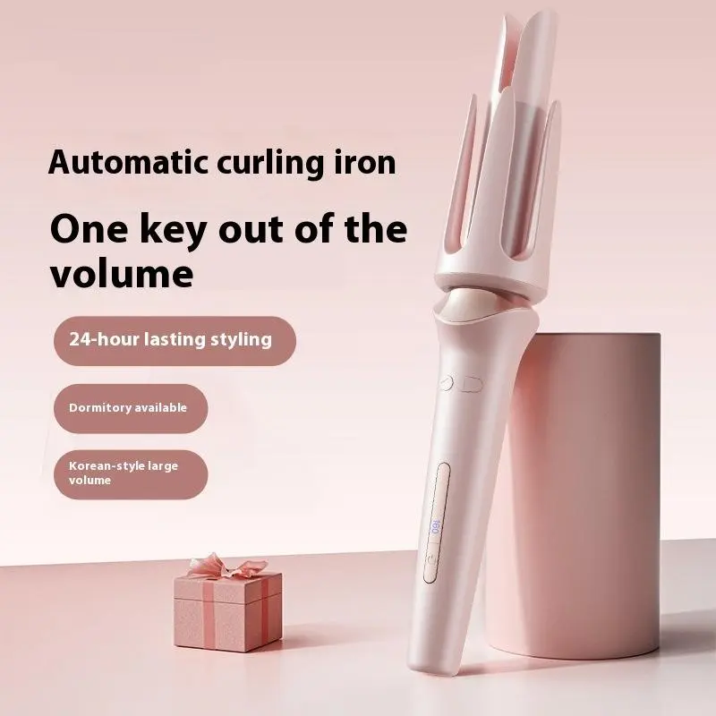 Adjustable Ceramic Hair Curling Iron, Lightweight Multifunctional Salon Styling Tool for Curly Hair, Adjustable Volumizing Curler, Thermal Hair Styler