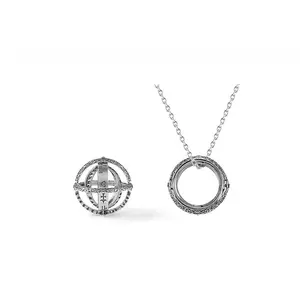 Ring Necklace 2-in-1 Transformable Astronomical Ball Pendant Ring Necklace Ring