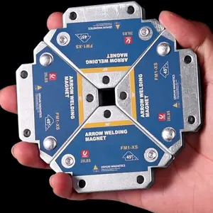 4Pcs Welding Magnets 28lbs Magnetic Welding Holder Metal Positioning Arrow Welding Table Magnet Clamp 45° 90° 135° Sturdy Working Power Welding Tool Set for Workshop Welding Accessories