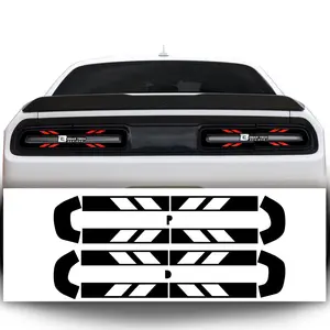 Tail Light Race Track Bat Vinyl Overlay Decal Stickers Cover Fits Dodge Challenger 2015-2024 Gloss