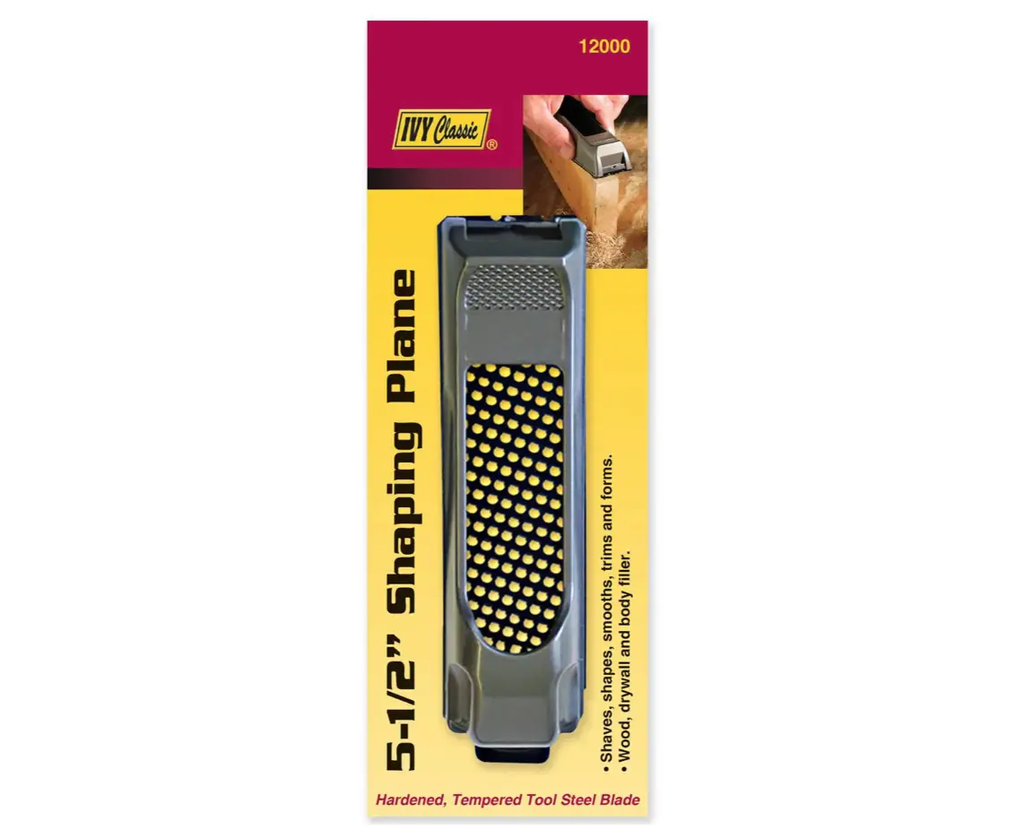 IVY Classic 5-1/2" Shaping Plane 12000, Carpentry Tool, Wood Working Tool, Shapes & Trims Wood, Smooths Drywall