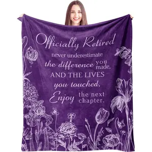 Retirement Gifts for Women/Men, Retirement Gift for Woman, Retired Blanket 60"x50"