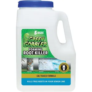 FOAMING Root Killer | Kills Tree Roots in Pipes & Sewer Lines | Contains No Copper Sulfate | Safe for Pipes and Septic - 4 USES, 10LBS