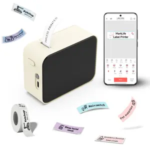 Portable mini label maker, portable wireless printer, thermal label printer. Can print name labels, item labels, and can labels, making it a perfect Valentine's Day gift.