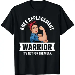 Funny Knee Replacement Art for Men Women Knee Surgery T-Shirt