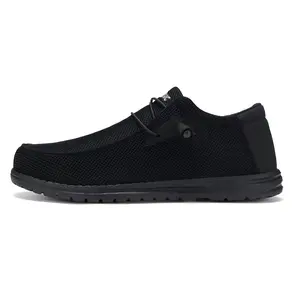 Men’s Slip-On Steel Toe & Composite Toe Safety Footwear, Puncture-Resistant Lightweight Breathable Athletic Casual Walking Shoes, Work Trainers