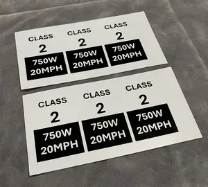 Electro Moto Designs - Class 2 E-Bike Stickers