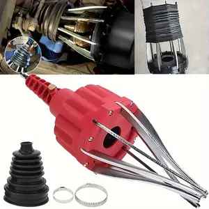 Pneumatic and aerodynamic CV joint dust cover expansion tool, made of carbon steel, for disassembling and installing automotive dust boots, a universal accessory suitable for vehicle outer shaft bearings