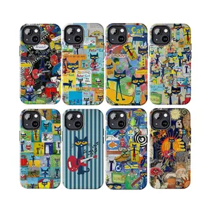 Pete The Cat TPU Smartphone Case - Durable, Shockproof Protection, Groovy Blue Cat Aesthetic Mobile Accessory for iPhone