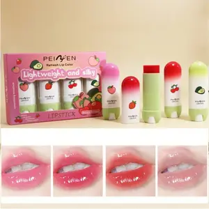 Moisturizing, Lip Care, Lipstick, 4 Pieces Of Fruit Flavored Lipstick Set,A Perfect Surprise Gift For Girls