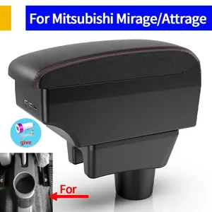 For Mitsubishi Attrage Mirage Armrest Box For Dodge Attitude Mitsubishi Space Star Car Armrest Storage Box Car Interior Storage Car Accessories