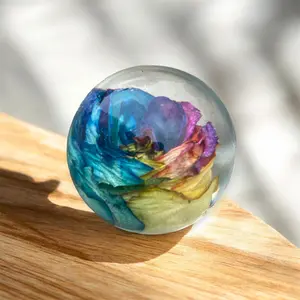 Resin Dome | Floral Keepsake for Wedding Memorial| Fossil Flowers